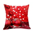 thumbnail image 2 of Funda de almohada navideña | Funda para cojín de sofá navideño | Funda de almohada decorativa con aspecto de lino para la decoración del hogar, 2 of 6