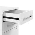 thumbnail image 3 of Pemberly Row Armoire de Rangement Roulante avec Tiroirs Verrouillables et Tablettes, Blanc, 3 of 10