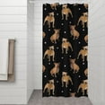 thumbnail image 2 of Pitbull Dog and Footprint Shower Curtain 36"x72" ,Bathroom Decorative Shower Curtains Set with 12 Hooks,Modern Waterproof Washable Shower Curtain, 2 of 6