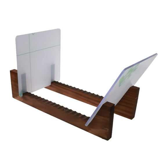 LAMIRO Modern Vinyl Record Storage Holder Stacks up to 50 Albums Portable Record Racks