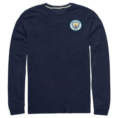 Manchester City Football Club Men's Team Logo Badge Long Sleeve (Best Football Club Logos)