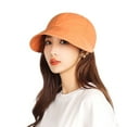 thumbnail image 1 of Women Sun Hat Solid Color Wide Brim Adjustable Drawstring Face Protection Anti-UV Breathable Sunshade Lady Summer Cap Headwear, 1 of 10