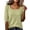 Yellow, variant on Womens Short Sleeve Tops Summer Square Neck Ribbed Knit T Shirt Slim Fitted Basic Tees Casual Dressy Tops
