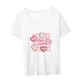 thumbnail image 3 of Camisetas para mujer, ropa de calle, Camiseta básica, camisetas de manga corta de verano, ropa sencilla de moda, camiseta femenina para el trabajo, desplazamientos en la calle Blanco Yinane Camiseta para mujer, 3 of 8