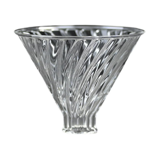 Gotero de café de vidrio reutilizable, transparente, fácil de preparar, cono, embudo, café de goteo Taza de filtro