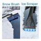 thumbnail image 3 of Raspador de nieve y hielo, cepillo para nieve, pala, cepillo para quitar nieve, cepillo para vehículos, herramienta de raspado para limpieza de parabrisas, herramienta de invierno, raspador, 3 of 5