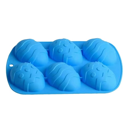 

Cake Sticks Silicone Egg Shaped Baking Pan 6 Cavities Easter Egg Candy Silicone For Chocolate Egg For Easter Party Cake Decorations Cake Mould Wire Rack Baking Folded Dipping Chocolate for Candy