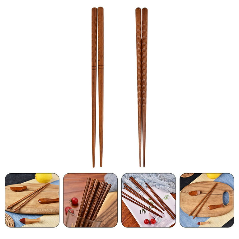 2 Pairs Chopsticks Japanese Sushi Sticks Creative Splicing Wood Chopstick  Set Korean Chinese Food Chop Sticks Wooden Tableware