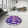 thumbnail image 4 of Ahgly Company Machine Washable Indoor Rectangle Transitional Bright Purple Area Rugs, 2' x 5', 4 of 7