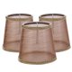 thumbnail image 1 of Pantalla de lámpara de 3 piezas de tela de gasa transparente para iluminación de luz de piso de mesa, marrón Sweethay HA003677-03, 1 of 7