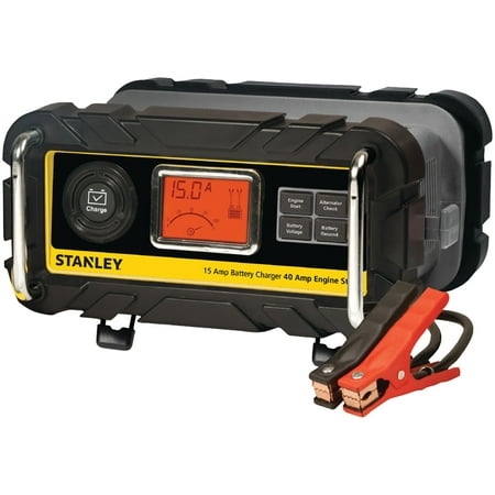 STANLEY 15 Amp Battery Charger with 40 Amp Engine Start (Best Deep Cycle Marine Battery Charger)