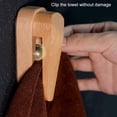 thumbnail image 3 of Toallero De Madera Montado En La Pared, Clip De Toalla Multifuncional De Madera Maciza, Resistente, Ahorro De Espacio Para Cocina, 3 of 7
