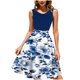 thumbnail image 3 of TaTaai Women's Solid Color Loose Fit V Neck Dress Long Sleeve with Elasticated Cuffs Mid Calf Length Casual Shift Dress for Lounge Home Sleepwear Gift, 3 of 7