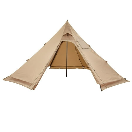 VEVOR Hot Tent for 4 Persons Portable Winter Tipi Tent with Stove Jack Waterproof Canvas Camping Tents Lightweight 4 Season Shelter Tents for Hiking Fishing Backpacking M Size