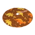 thumbnail image 2 of Bingfone Christmas Tree Skirt Mat Christmas Decoration Interior 48"-Dinosaurs And Leaves, 2 of 8
