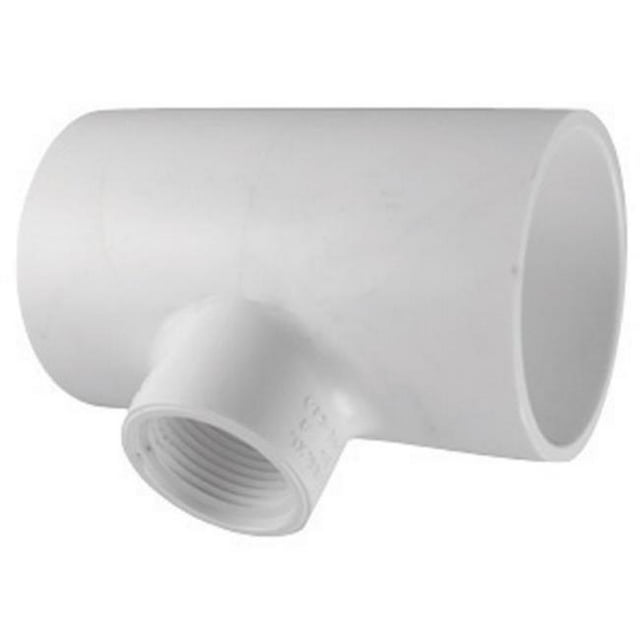 Charlotte Pipe & Foundry PVC024013200 Agenda 40 T-Shirt Réducteur PVC 1 x 1 x 0.5 Po FPT - Lot de 25