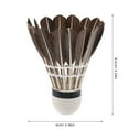 thumbnail image 4 of HEATSHAKING 6Pcs Windproof Badminton Ball for Outdoor Playing with Round Base and Feathered Top, 4 of 5