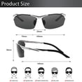 thumbnail image 6 of SUNVOES Sunglasses for Men Polarized All Sports UV400 Driving Glasses, 6 of 9