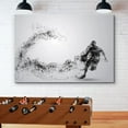 thumbnail image 2 of HFDF Canvas Prt Wall Art Dot Explosion Basketball Player Dribblg Ball Sports Athletes Digital Art Modern Art Rustic Scenic Urban Exercise Colorful for Livg Room, Bedroom, Office - 10x8inch Framed, 2 of 5