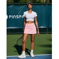 thumbnail image 5 of PINSPARK Women Tennis Skirt High Waist Pleated Athletic Skirt Tummy Control Golf Skorts Cute Casual Pickleball Skirt, 5 of 6