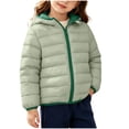 thumbnail image 2 of Xdegoge Toddler Girls Lightweight Puffer Jacket Hooded Zip Up Winter Coat Packable Warm Quilted Outerwear Wind Resistant Fall Winter Basic Padded Coats, 2 of 8