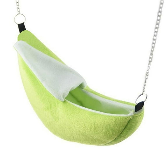 Hamster Warm Bed Hanging Banana Hammock for Small Animals Cage Accessories for Squirrel Sugar Glider Ferret 2 Colors