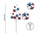 thumbnail image 3 of Artificial Flowers 4 Pcs 19in Artificial Patriotic Picks Glitter Star Shaped Berry Picks, Patriotic Sprays for Independence Day Wedding Table Centerpiece Home Decoratione (Colorful), 3 of 6