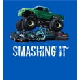 thumbnail image 2 of Monster Trucks Smashing It Adult Blue Long Sleeve Hoodie-XXL, 2 of 3