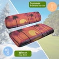 thumbnail image 6 of Psesaysky Hawaii Palm Tree Sunset Seat Covers for Golf Cart, Washable Golf Cart Seat Covers for Club Car Precedent Ordinary Seats Breathable Comfortable/Anti-Scratch/Anti-Fading/Easy to Install, 6 of 8