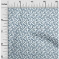 thumbnail image 2 of oneOone Cotton Silk Medium Blue Fabric Leaves Sewing Fabric By The Yard Printed Diy Clothing Sewing Supplies 42 Inch Wide, 2 of 5