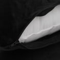 thumbnail image 3 of Cheer Collection Set of 2 Hollow Fiber Filled Lumbar Couch Pillows, 12" x 20" - Black, 3 of 4