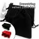 thumbnail image 4 of Sonducket Bolsa con cordón de 100 Uds., bolsa de joyería de terciopelo, adornos de almacenamiento, cordón suave, embalaje de abalorios, bolsas de boda, Ropa, zapatos y accesorios Miscelánea Negro Sonducket AP015680-01, 4 of 6