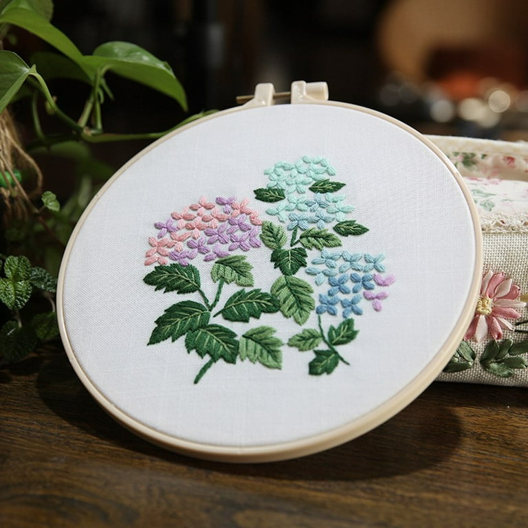 Full Range Of Embroidery Cross Stitch Stamped Embroidery Cloth With Floral  Kit