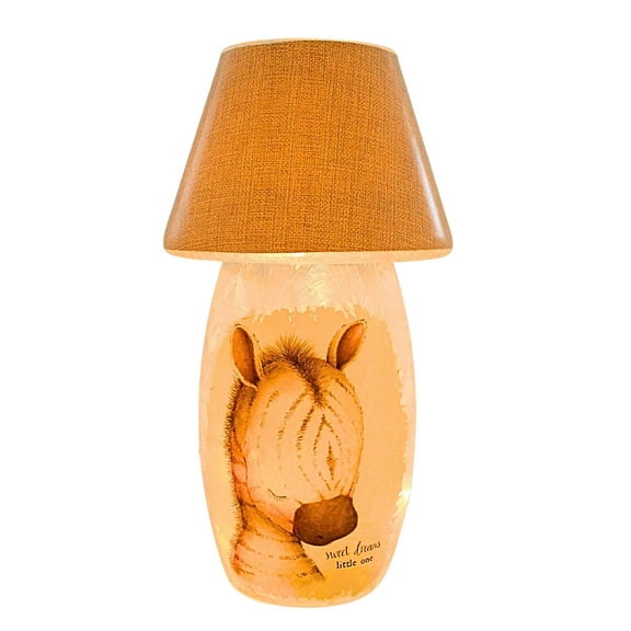Stony Creek 11.00In Sweet Dreams Med Pre-Lit W/ Shade, Glass, Baby Shower Gift Child Room Syk0250sccl Zebra