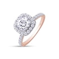thumbnail image 3 of AFFY 1.50CT Moissanite Diamond Engagement Rings for Women in 18K Rose Gold over Silver-4.5, 3 of 5
