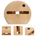 thumbnail image 4 of Soporte de madera para celular con amplificador de sonido, soporte de escritorio para smartphone., 4 of 7