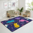 thumbnail image 4 of Crawling Indoor Carpet Play Mat Dinosaurs Doodle for Living Room Bedroom Educational Nursery Floor Mat Area Rugs 72x48inch Carpet Runner, 4 of 6