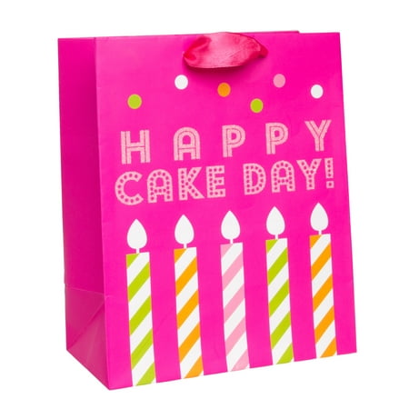 Hallmark Happy Cake Day Medium Birthday Party Gift Bag With Cloth Handles