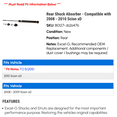 thumbnail image 2 of Rear Shock Absorber - Compatible with 2008 - 2010 Scion xD 2009, 2 of 2