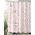 thumbnail image 2 of Shower Curtain OrangeStripes Shower Curtains for Bathroom, Waterproof Polyester Shower Curtain Set with Hooks, Extra Long 72" x 84" Modern Art Lines, 2 of 6