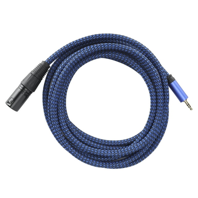 XLR Male To 3.5mm Cable, 24AWG Environmental Protection Low Loss Performance Microphone Cord Durable For Music Lovers For Studio For Live Performances