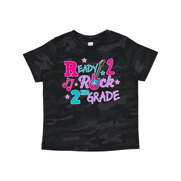 Inktastic Back to School Ready 2 Rock 2nd Grade Girls Toddler T-Shirt