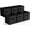 Black-11 Inch, variant on 11 Inch Black Foldable Fabric Storage Cubes 6 Pack Closet Organization