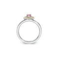 thumbnail image 5 of 1/4 Carat (Ctw) Pink Tourmaline Ring in Sterling Silver with 14K Accents, 5 of 5