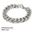 thumbnail image 7 of GQ Hip Hop 316L Stainless Steel Bicycle Cuba Chain Bracelet for Men Women Solid Metal Cable Figaro Box Luxury Emo Accessories Kpop, 7 of 7