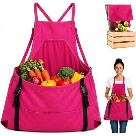 Gardening Apron The Grange Carrier - 1-Second Harvest System Field & Harvest Apron Suitable Woman & Men