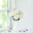 thumbnail image 5 of 1pcs 7 Heads Artificial Carnation Flowers, Faux Silk Flower for Home Decor, White, 5 of 6