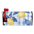 thumbnail image 2 of Yayeee Mailbox Cover Magnetic Standard Size Post Box Cover Wrap Decor, Light Blue Lemon, 2 of 9