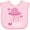 AD-Pink, variant on Inktastic Jellyfish Pink Ocean Creature Girls Baby Bib