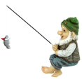 thumbnail image 3 of Design Toscano 9.5 In. H Ziggy The Fishing Gnome Garden Sitter Statue, 3 of 7